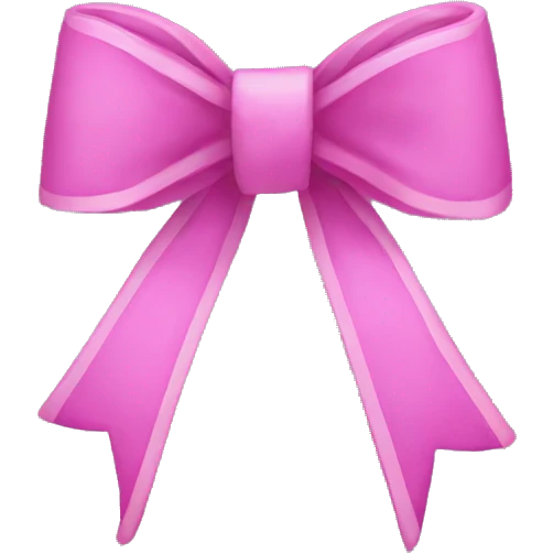 Coquette bow emoji