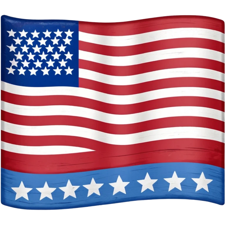 Upside down American flag emoji
