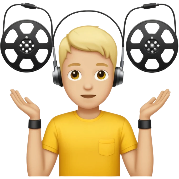 concert yellow Cable reels emoji