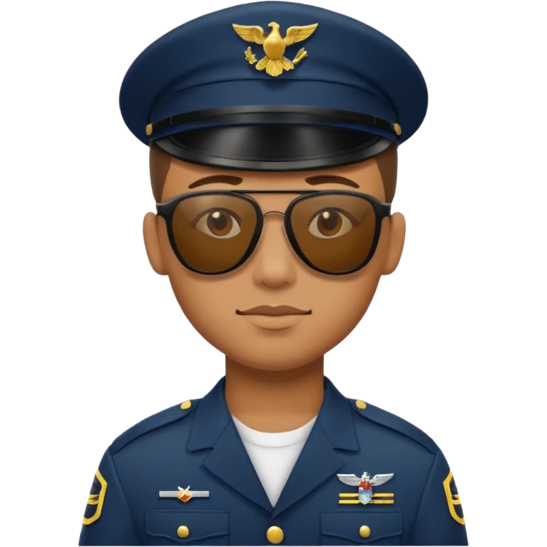 soldier with sunglasses emoji
