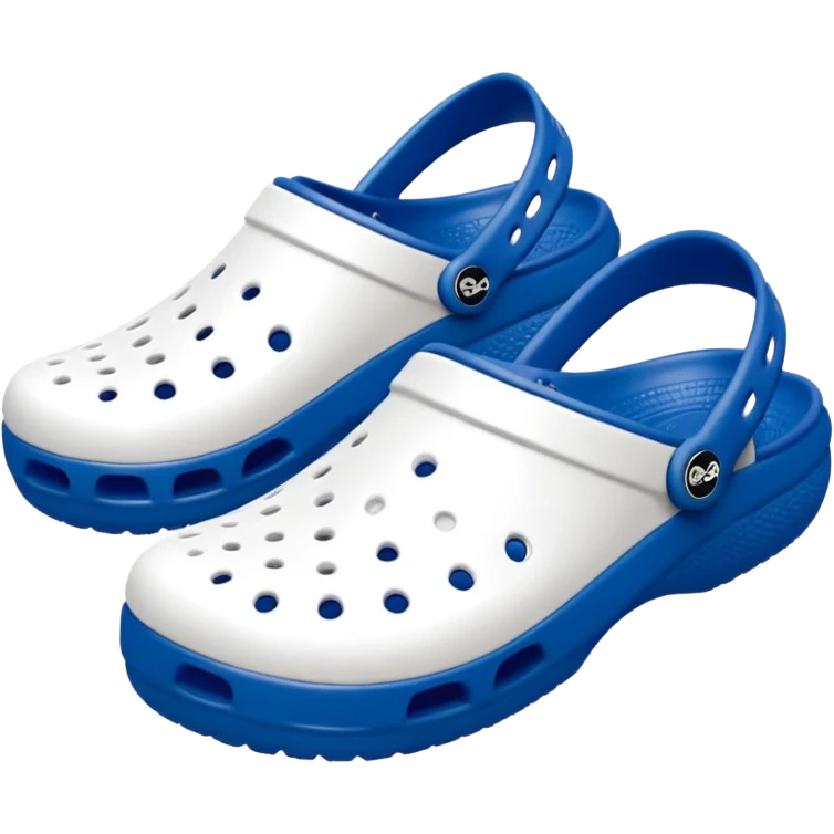 Pure white Crocs clogs, all-white straps and sole, no blue or other colors, matte white material, ventilation holes, dark background, realistic product photo, monochrome white only, no logos. bottom white, laces white emoji