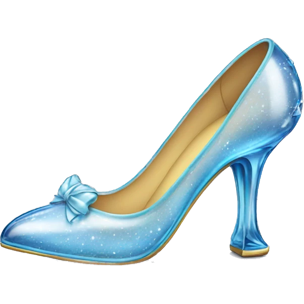 Cinderella glass shoes emoji