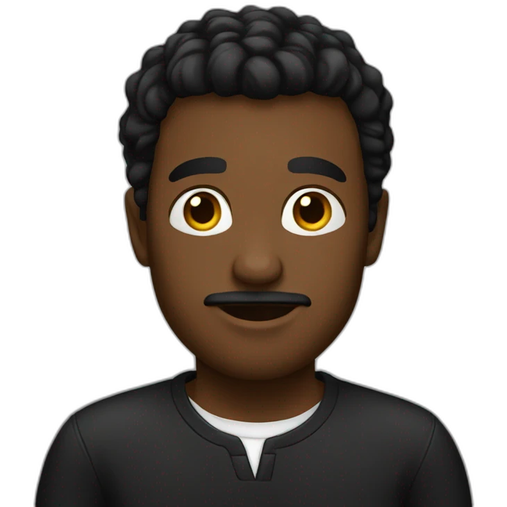 Hombre negro emoji