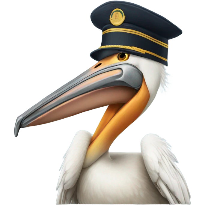 pelican pilot hat emoji