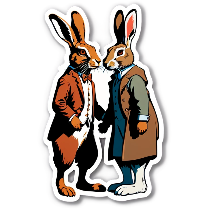 Hare couples emoji
