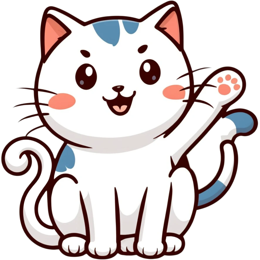 cat pointing and laughing emoji