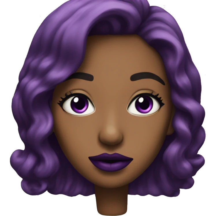 Purple lips emoji