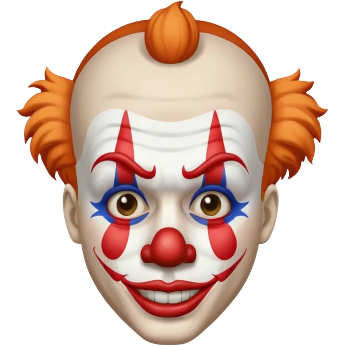 Clown WITH WHITE STROKE emoji