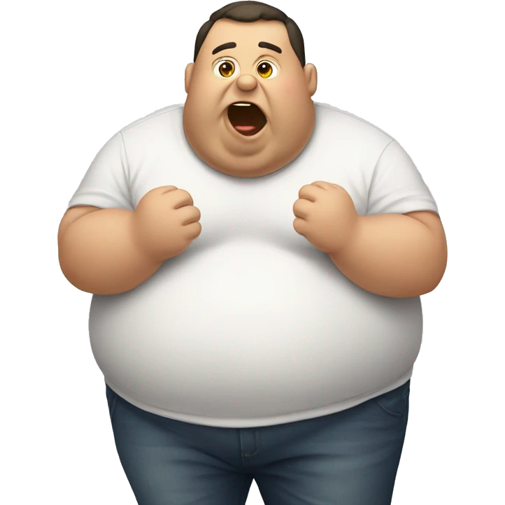 small fat guy who eats  emoji