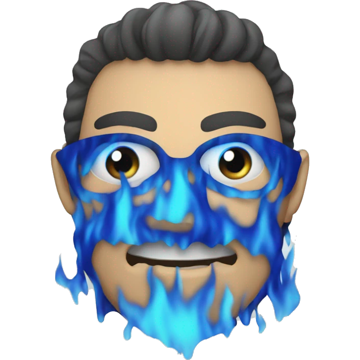 Blue flame simpledesign emoji