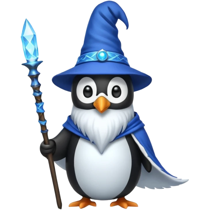 Penguin Wizard emoji