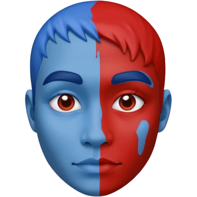 blues with red stuff emoji