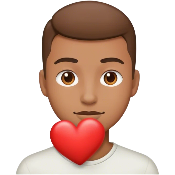 man with heart emoji