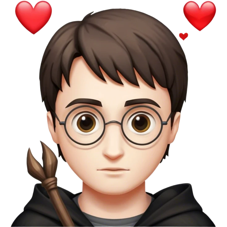 harry potter with vs love written emoji