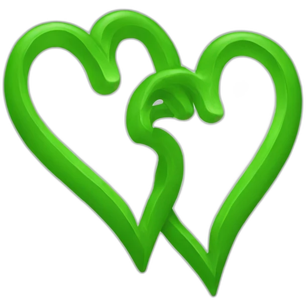 Two-Green-heart emoji
