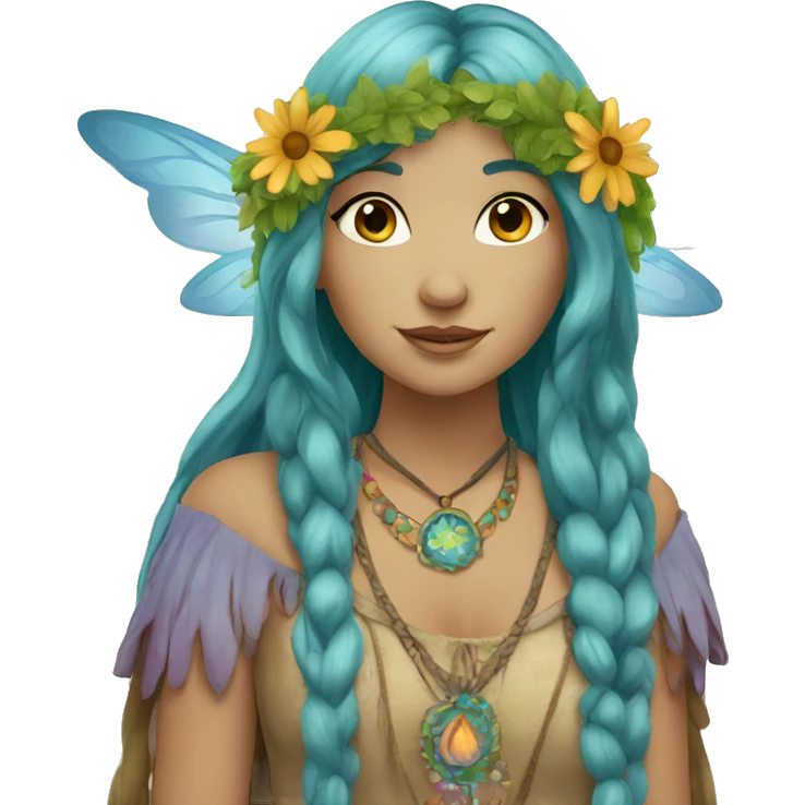 Bohemian hippie fairy emoji