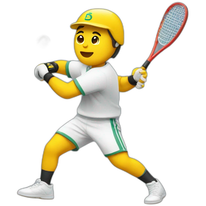 Fronton player hitting the ball emoji