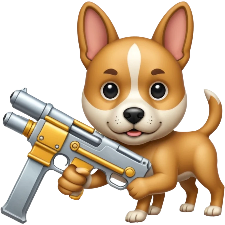 Make a weapon Dog shape emoji