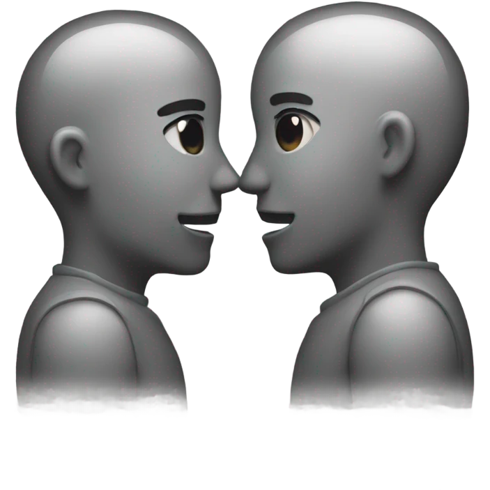 “Two lovers are looking at each other.” emoji