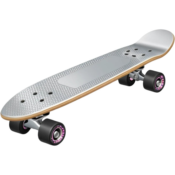 all silver toy scateboard emoji