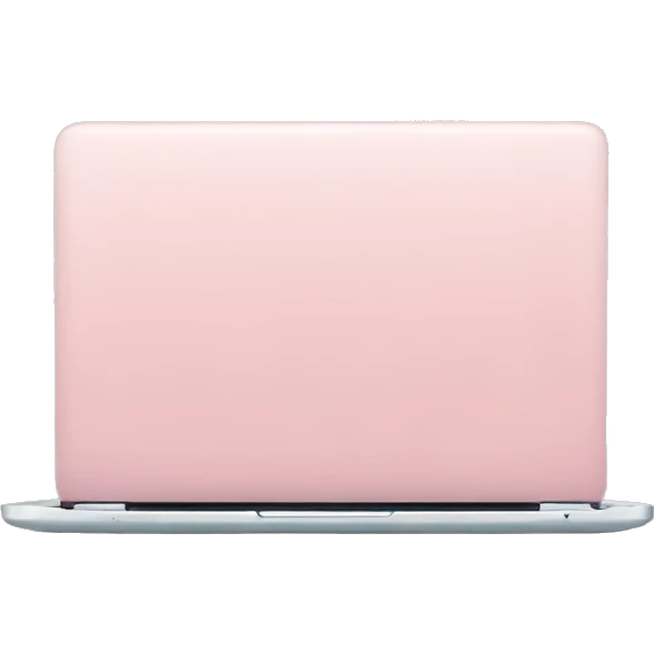 Soft Pink laptop emoji
