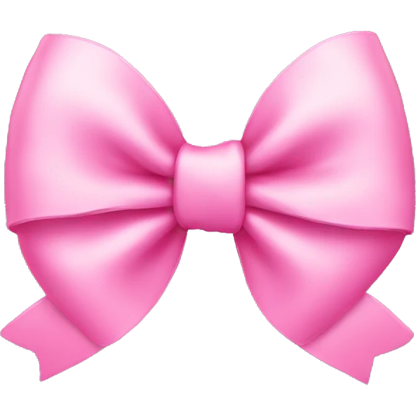 Pink bow emoji