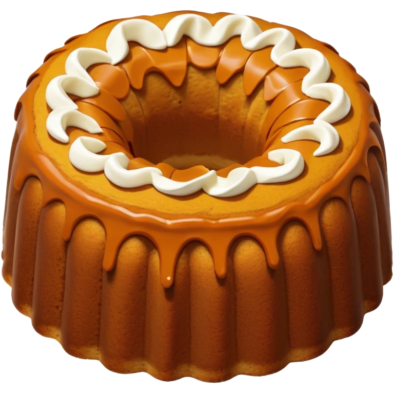 Pumpkin pie style Bundt cake emoji