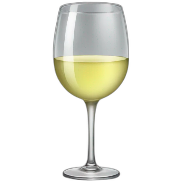 Glass of white wine emoji