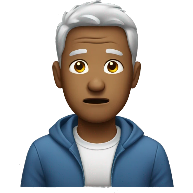 Distressed man emoji