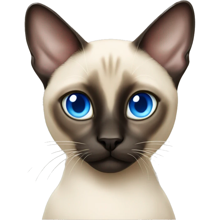 siamese cat blue eyes emoji