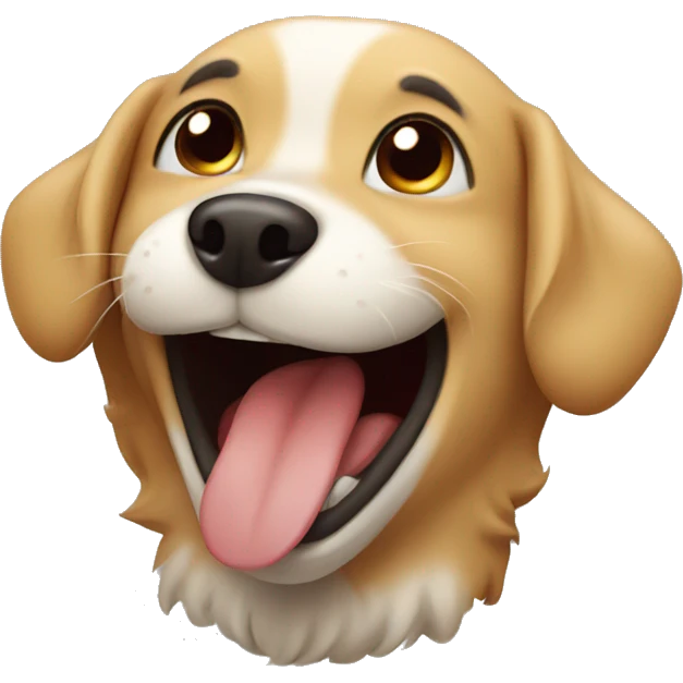 Dog laughing  emoji