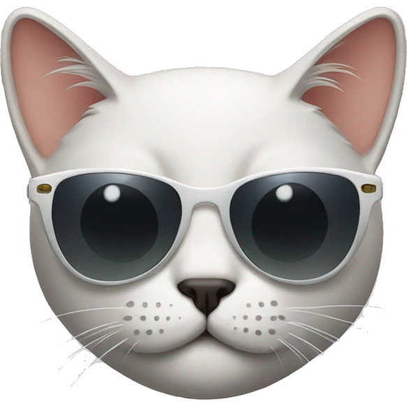 Cat with sunglasses emoji