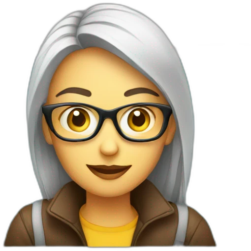 blogger near laptop emoji