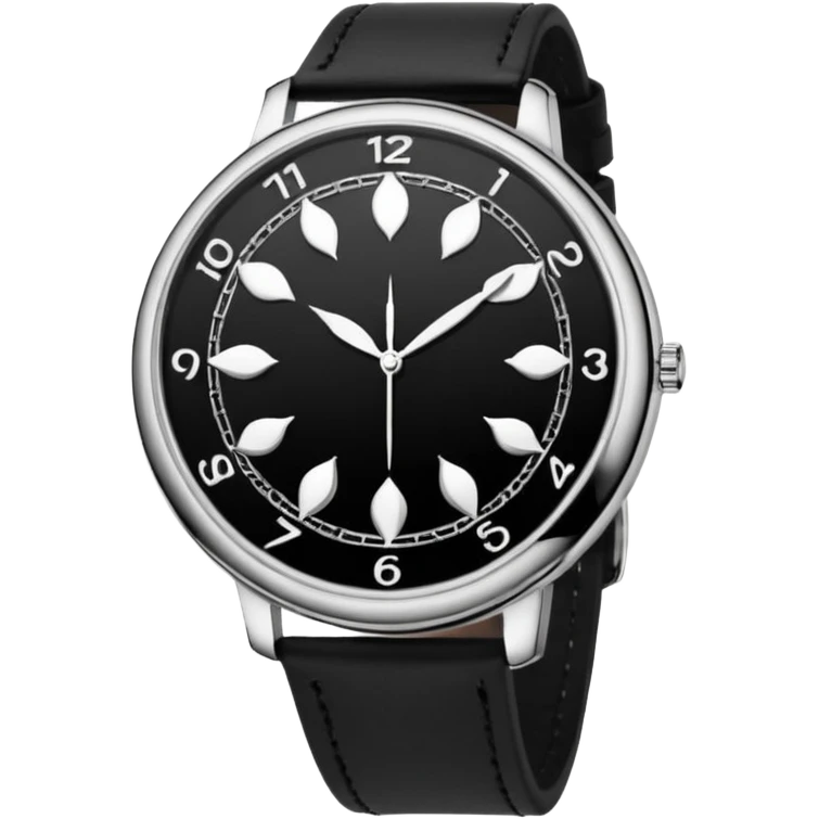 black sun watch emoji