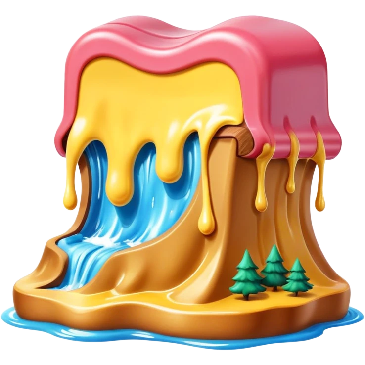 surreal melting SPAM waych landscape emoji