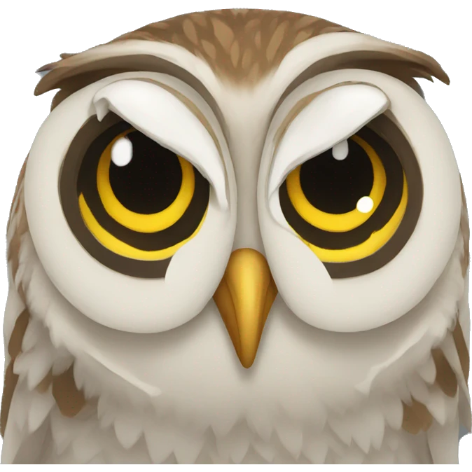 owl crying emoji