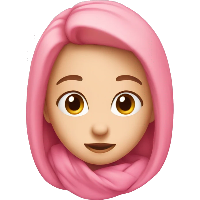 Cute pink  emoji