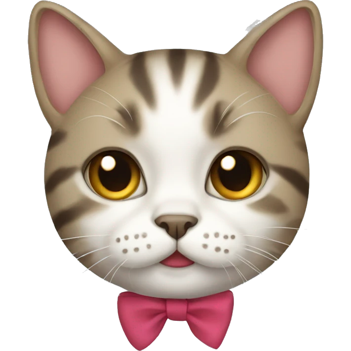 Cat in bow emoji