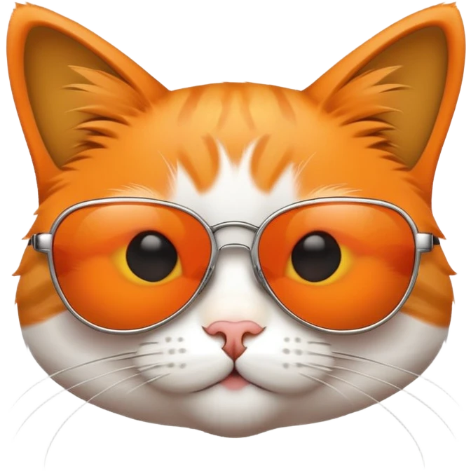 Cat with sunglasses emoji