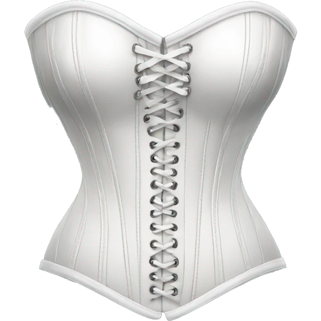 white corset emoji