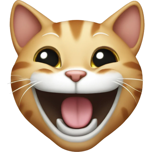 Cat laughing emoji