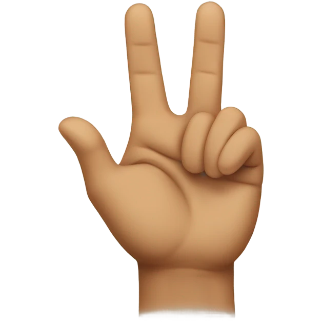 Person with fingers pointing inward  emoji
