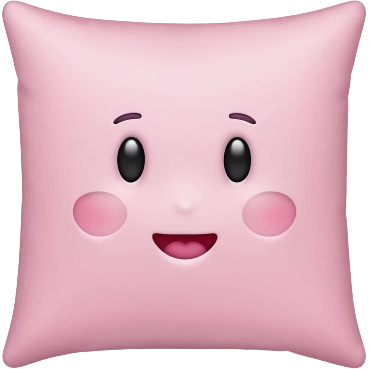 Hey regular light pink pillow with no design emoji