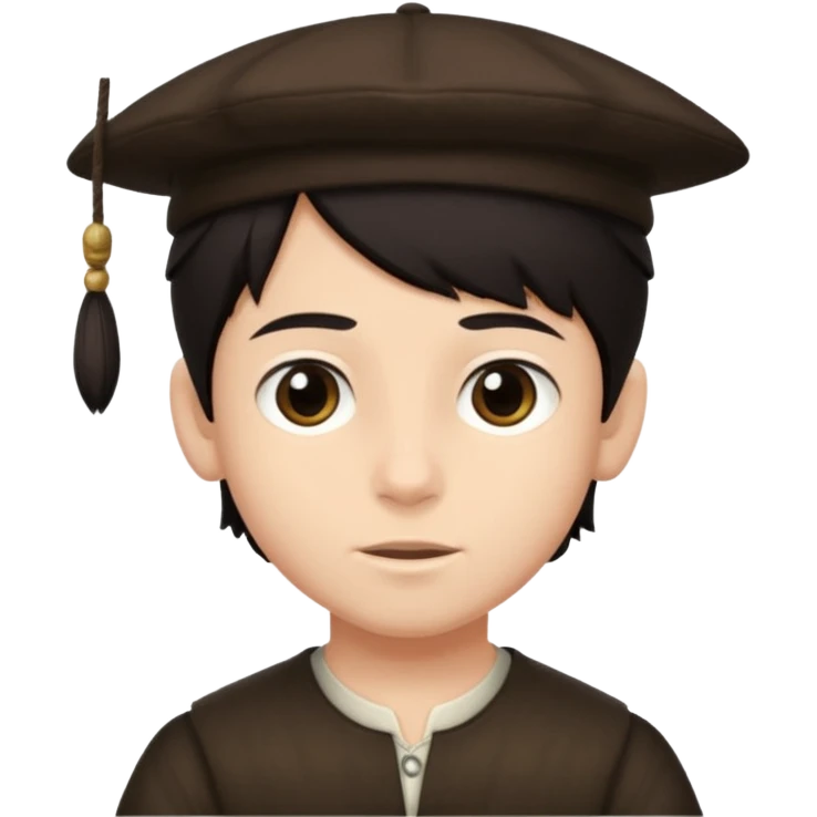 young boy dark hair with yalmulke on with sidelocks emoji