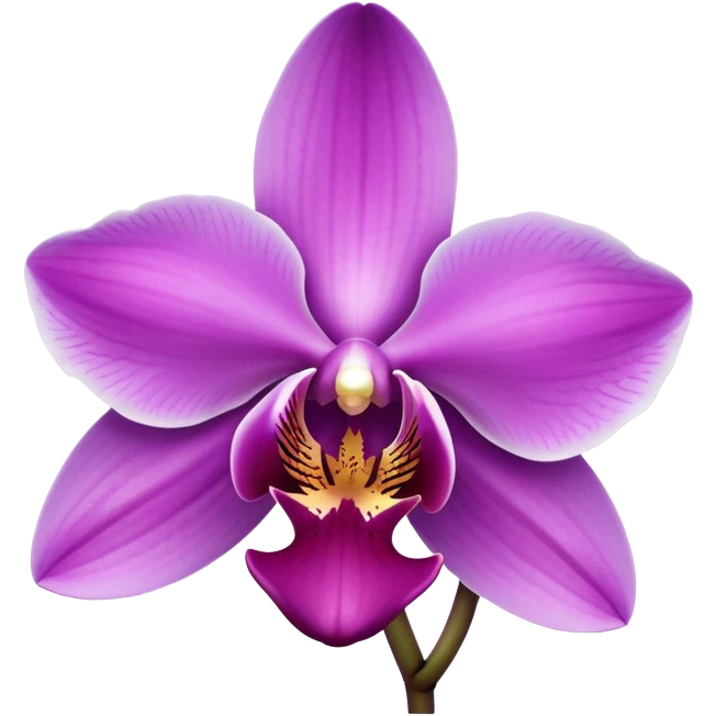 Orchid flower emoji