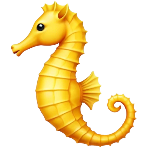 Yellow Seahorse emoji