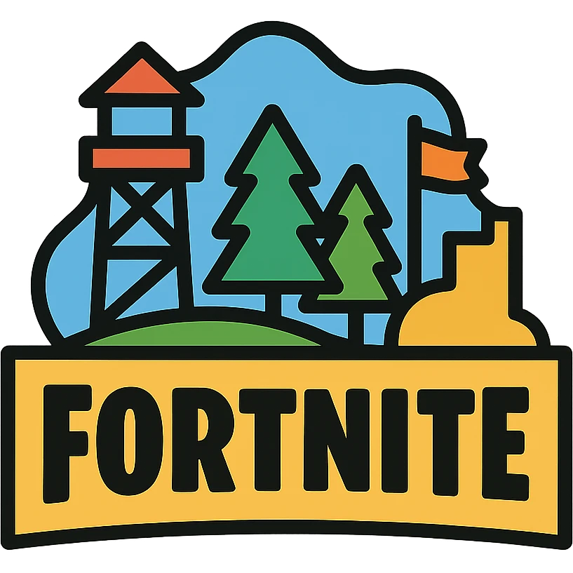 Fortnite character or logo colored icon emoji