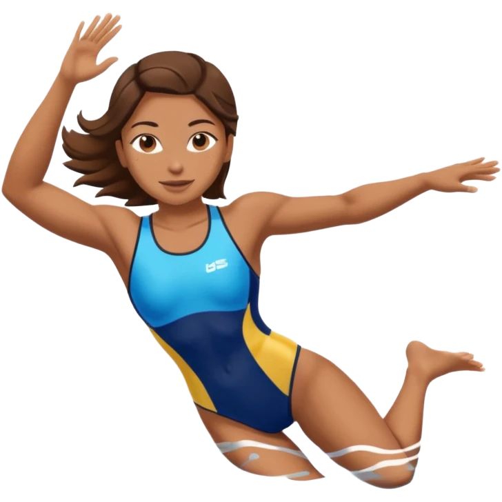 girl swimming athlete emoji