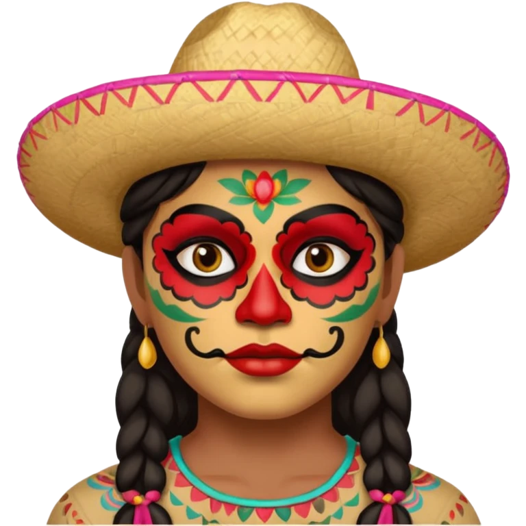 mexican painted face emoji