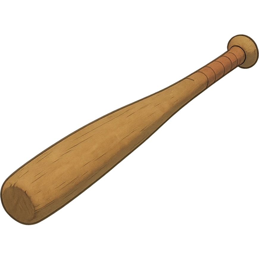 ghibli style baseball bat emoji